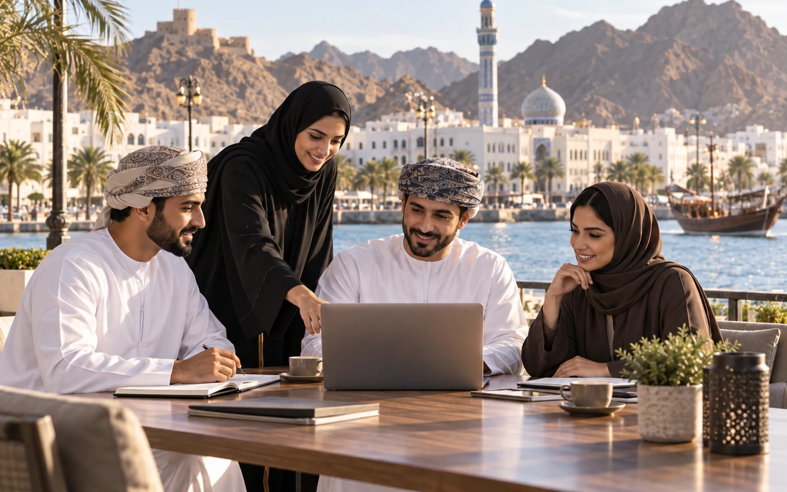 Business website on laptop and mobile